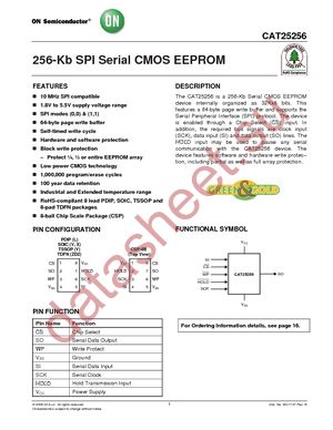 CAT25256VI-G datasheet  